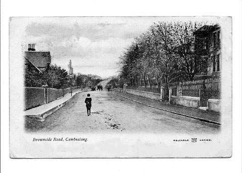 Brownside Road - Circa 1900 - Card dated 1908 - Reliable Series